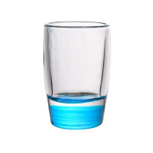 Borrelglas met gekleurde bodem, 45 ml, doorzichtige, zware bodem