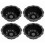 Conjunto de 4 formas antiaderentes para mini bolos Bundt de 10 cm (4 polegadas) em aço carbono preto. 1