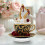 Hjerteformet akryl tekopp ornament, Valentinsdagsgave 1