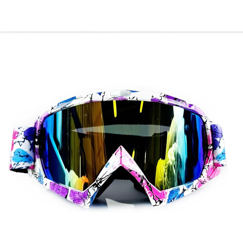 Motocross-briller UV400, antidug, ridsefaste