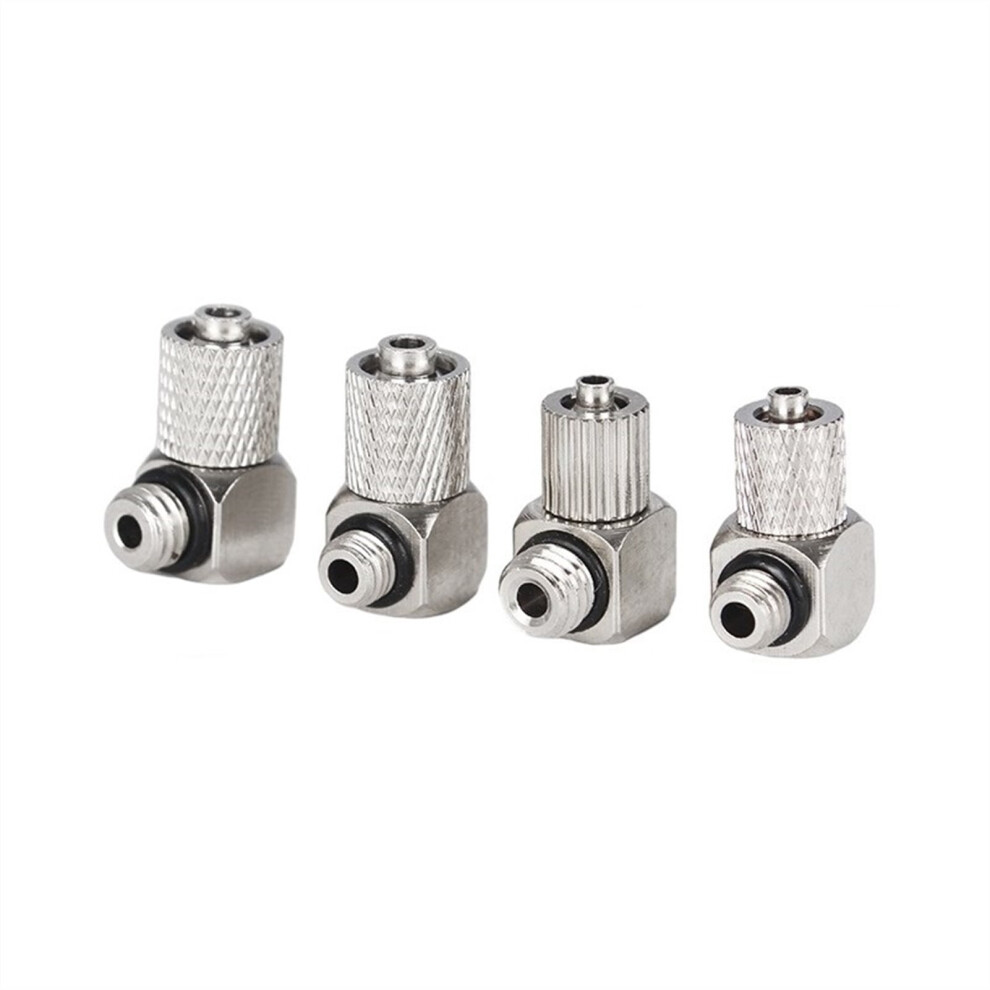 5Pcs Male Thread M3 M4 M5 M6 Air Tube 3Mm 4Mm 6Mm Od Mini Pneumatic Pipe Connector Screw Through Quick Fitting Fast Twist Joint 9479868603783