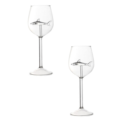 Rotweingläser, 2er-Set, Kristallglas