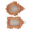 Mini metal picture frame golden rectangular2pcs 1