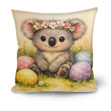 Kussensloop met paastekening, woondecoratie, 17,32 x 17,32 inch