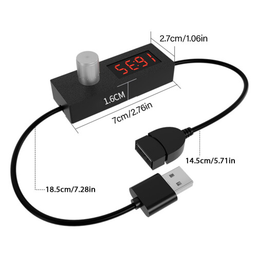 Ελαφρύ καλώδιο εναλλαγής χρονοδιακόπτη USB για προγραμματισμένη απενεργοποίηση 1