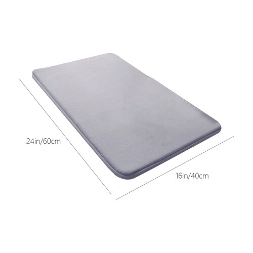 Πατάκι μπάνιου Memory Foam, αντιολισθητικό & εξαιρετικά απορροφητικό, πλενόμενο για 2