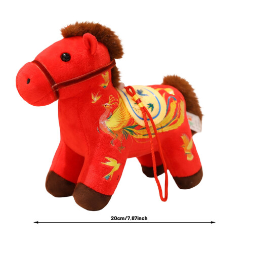 Peluche Cheval Mythique de 20 cm – Douce et brodée 2