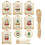 Vintage Christmas gift tags with string 60-pack 1