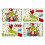 Sets de table en lin de Noël à motifs de dessins animés (4 pièces) 1