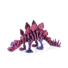 3D-geprinte Stegosaurus-figuur met beweegbare gewrichten