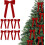Laços de Natal de Veludo Vermelho 8,5 x 4,1 polegadas 1