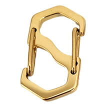 Rozsdamentes acél S alakú karabiner klipsz 11 mm