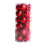 Red Christmas Baubles 30mm, 24-Piece Plastic Ornament Set 2