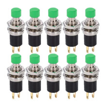 Mini interrupteur Ă bouton-poussoir SPST NO3A220VAC Noir Rouge Vert