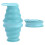 Gobelet de voyage pliable en silicone 350 ml rose 1