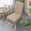 Housse de chaise extensible à motif café 40 x 50 cm 1