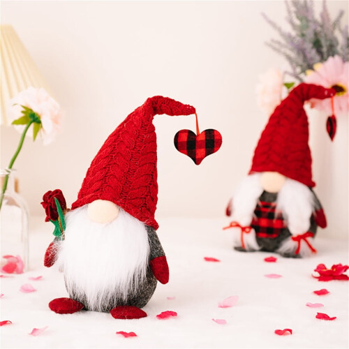 Gnomi decorativi per San Valentino (1 paio) 2
