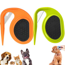 Knotting Comb for Cats and Dogs, Green, 2 Pcs