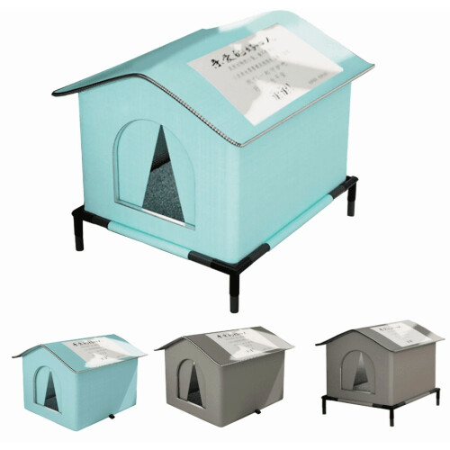 Abri extérieur pour chat résistant aux intempéries – Isolant et imperméable