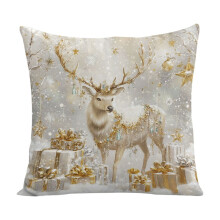 Housses de coussin de Noël grises 45 x 45 cm (lot de 2)