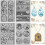 4er-Pack Strukturmatten aus Polymer Clay, 100  65 mm 1