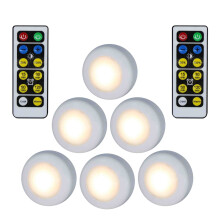 LED-es szekrény alatti lámpák, elemes, 6 darabos kiszerelésben, 2 db-os kiszerelésben