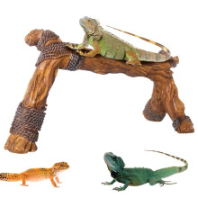 Rama de resina para reptiles trepadores – Textura natural, 24 cm