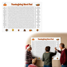 Ordsökningsaffisch för Thanksgiving, 96 x 61 cm