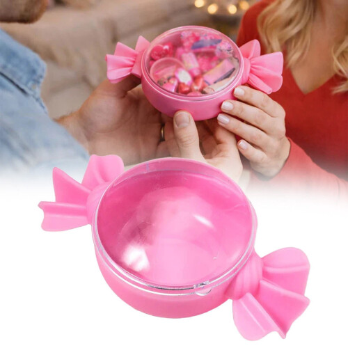 Hartvormige Valentijnssnoepjespot, plastic, 1 stuk