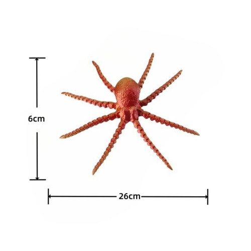 3D CRYSTAL BLUE Printed Jointed Movable Octopus Figurine, Squid Simulation Octopus, Simulation Animal Model 2
