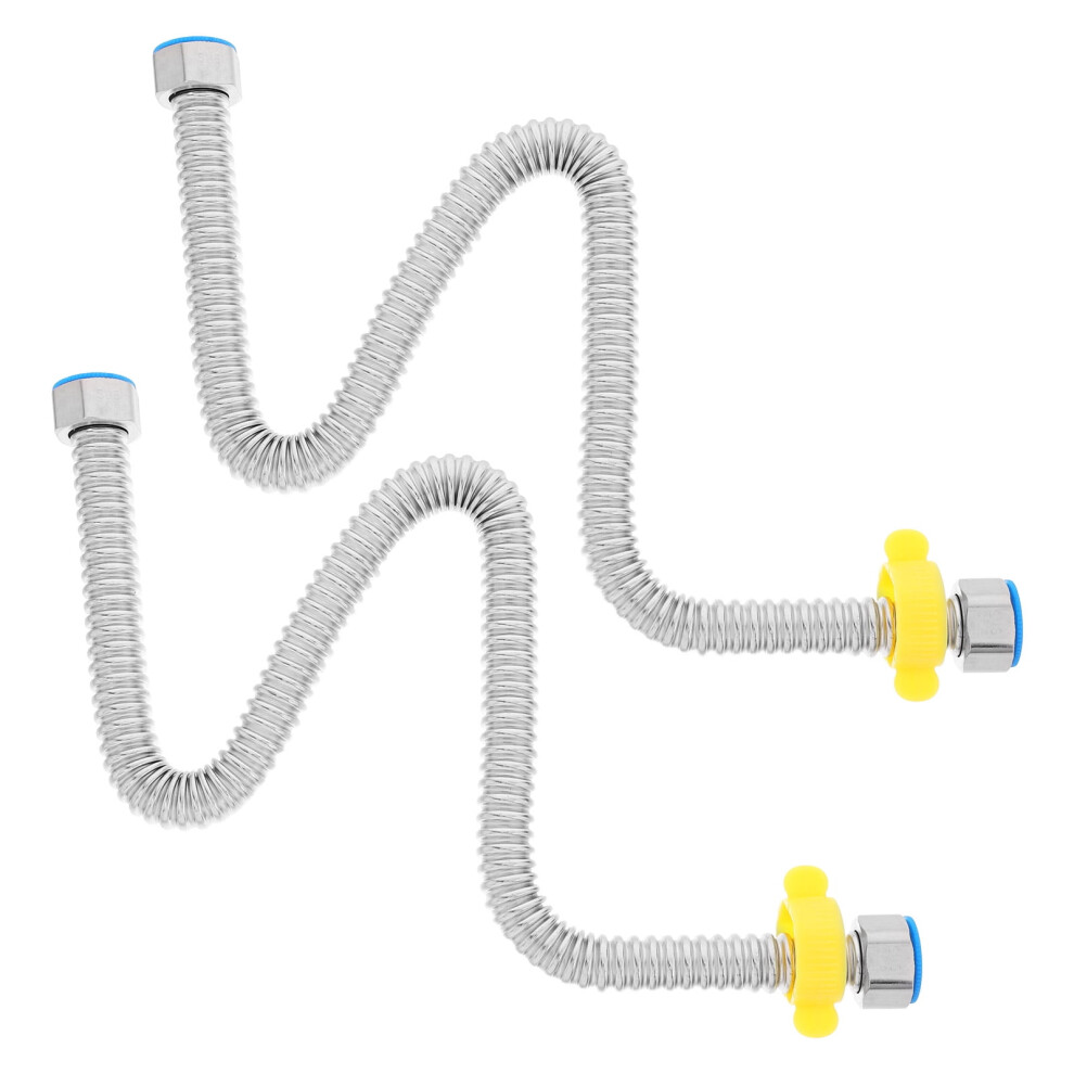 Stainless Steel Hot Water Heater Hose 2 Pcs 962125436563