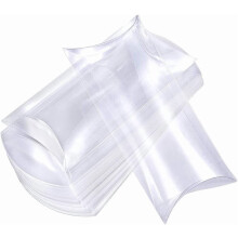 30 boîtes à oreillers en plastique transparent 11,5 x 6,5 x 2,5 cm