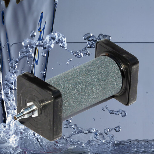 Svart akvarieluftstenscylinder – fin bubbeldiffusor