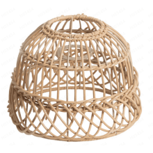 Abat-jour en rotin de 23 cm – Housse tissée bohème pour suspension,