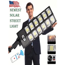 Solas Sráide Gréine LED 6500K4300mAh Braiteoir Gluaiseachta