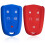 Cover in silicone per chiave Cadillac, 2 pezzi, rosso e blu 1