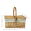 Picnic Basket, Handwoven Willow Easter Basket Empty Rectangular Rattan Serving Tray Container for Bread Food Egg Candy Style B 12 inch 3