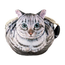 Make-uptasje met trekkoord in de vorm van een kat (1 stuk)