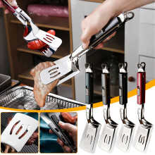 Pala de pesca de acero inoxidable con clip