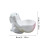 Easter Bunny Shaped Egg Holder (3D Printed) - Cute Egg Cup for Easter Brunch,Breakfast Table & Party Table Decor,White 3