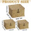 Wicker Storage Basket with Lid, Rectangular Woven Organizer for Home Decor – 5.5"x5.5"x3.9" 3