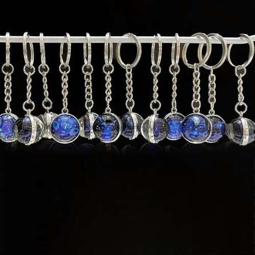 Porte-clés Scorpion unisexe avec pendentif en cristal 2