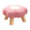 Tabouret rond en bois rose, 1 pièce 2