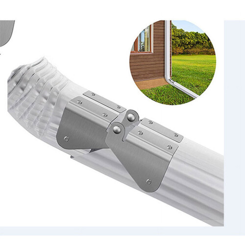2 Pcs Flip-Up Gutter Downspout Extension Hinge | Universal Fit for Any Size Rectangular or Square Downspouts | No Drilling 2