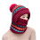 Γυναικείο καπέλο Balaclava Face Balaclava, πλεκτή κουκούλα με καλύμματα αυτιών και 2