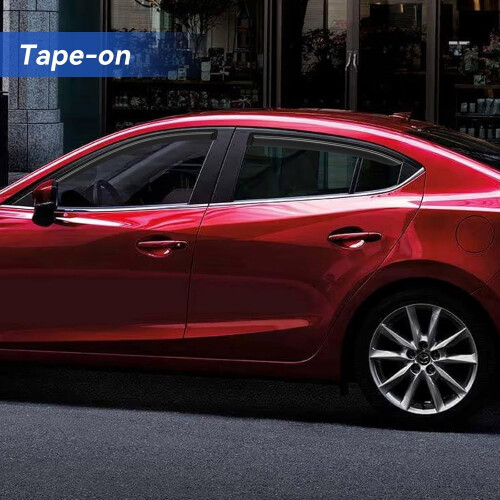 Προστατευτικά βροχής για Mazda3 Sedan 2014-2018, Αεραγωγοί εξωτερικού καναλιού παραθύρου, 2