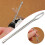 1 Pc Silver Threader Tweezer for Elastic Drawstring, Steel Threading Tool – Small, Safe, Compatible with Sewing & Crafts 3