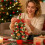 LED mini kunstig juletre bordplate 15,7 tommer 5