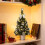 LED mini kunstig juletre bordplate 15,7 tommer 2