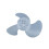 Mini plastic ventilatorbladen (3 bladen) voor föhnmotor 5